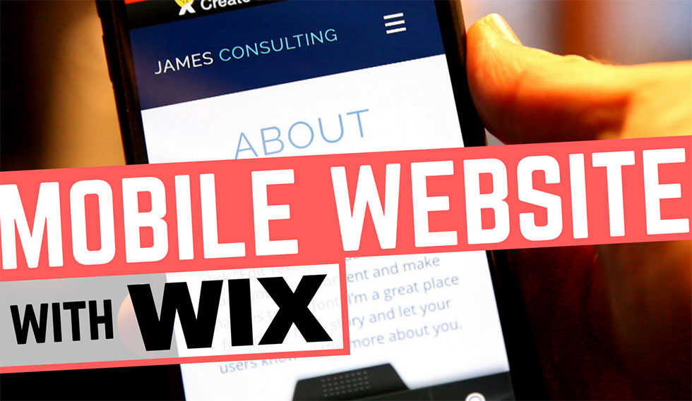 Wix Mobile Website Builder, A Video Review