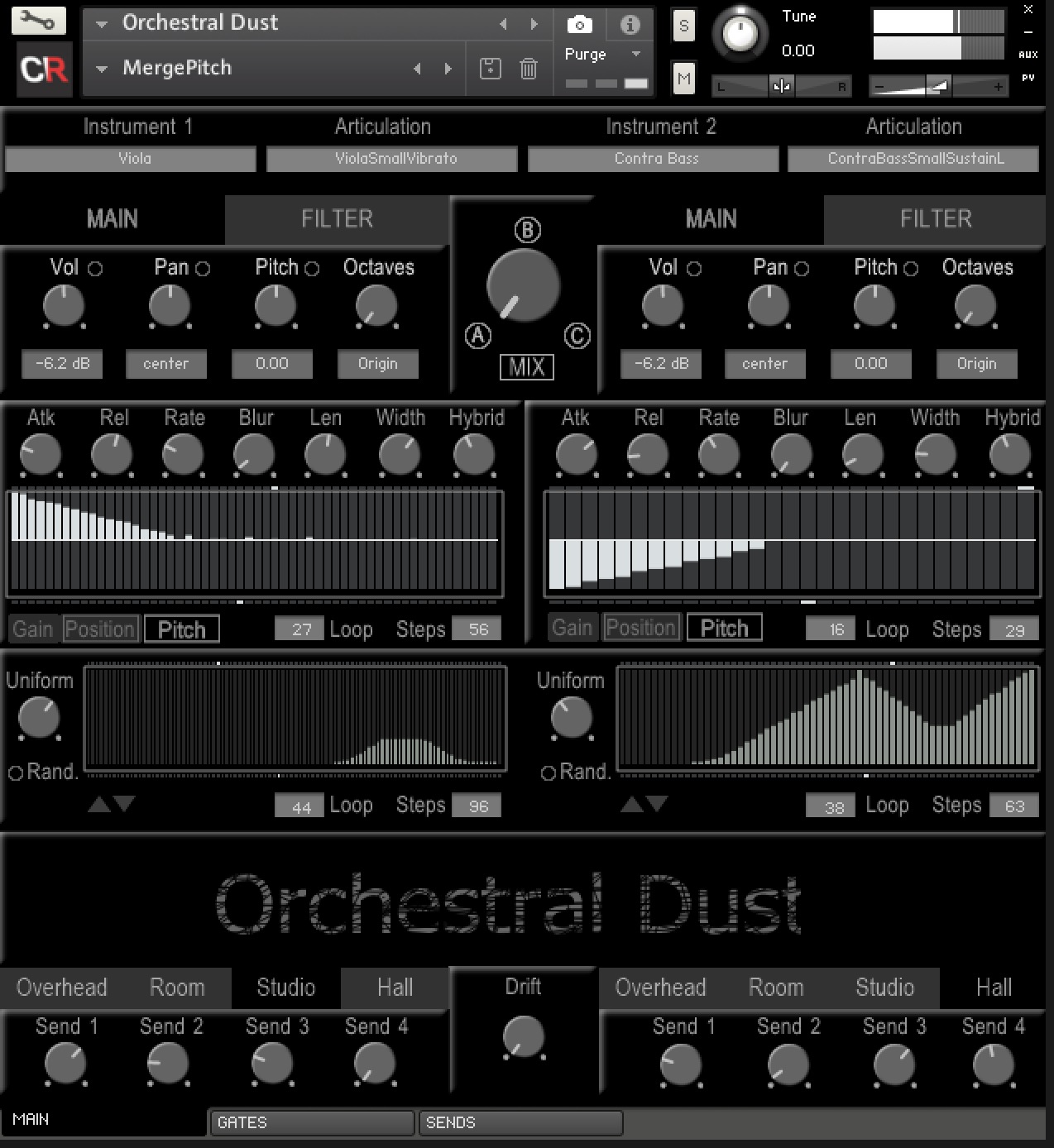 Orchestral Dust by Channel Robot Main UI