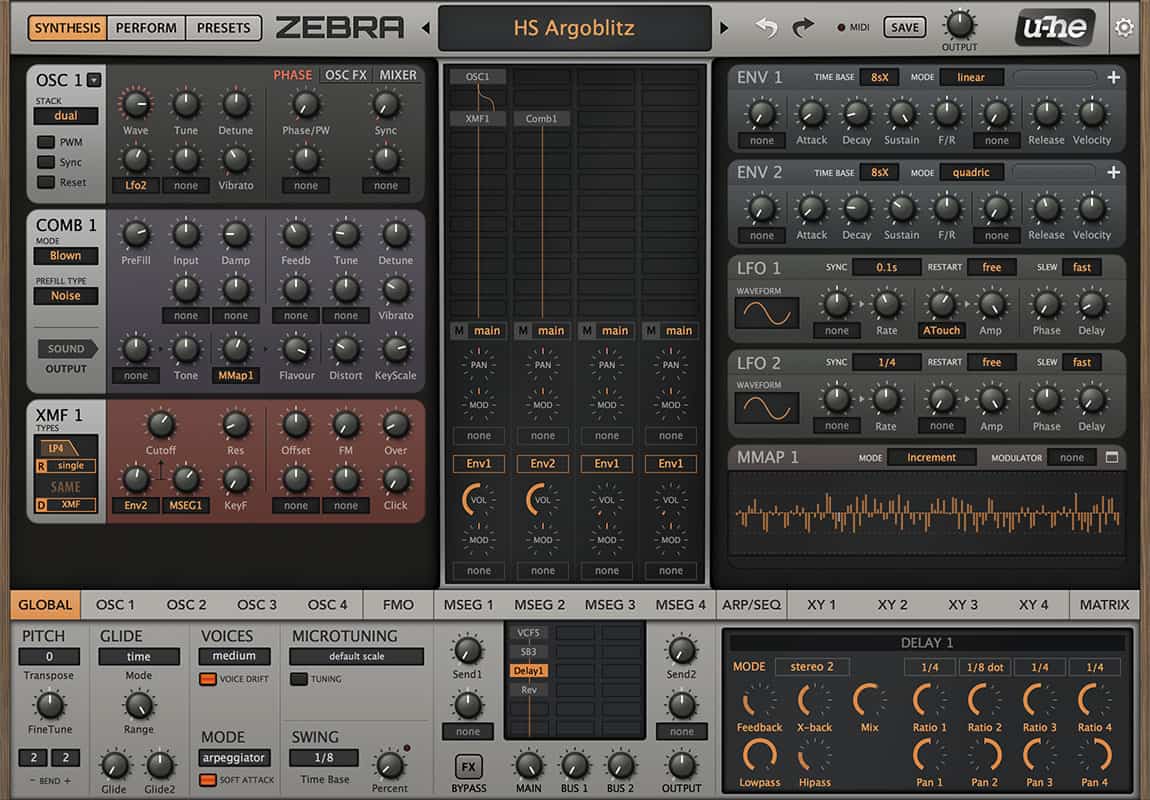 uhe zebra2 screenshot fullui