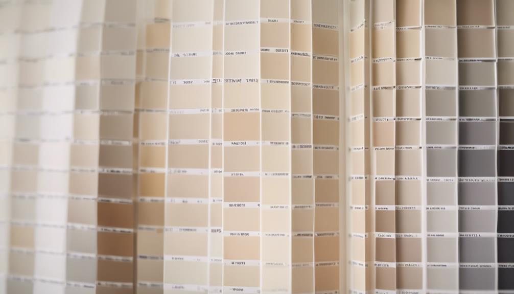 off white paint color guide