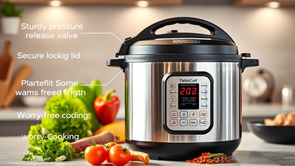 safety features in pressure cookers